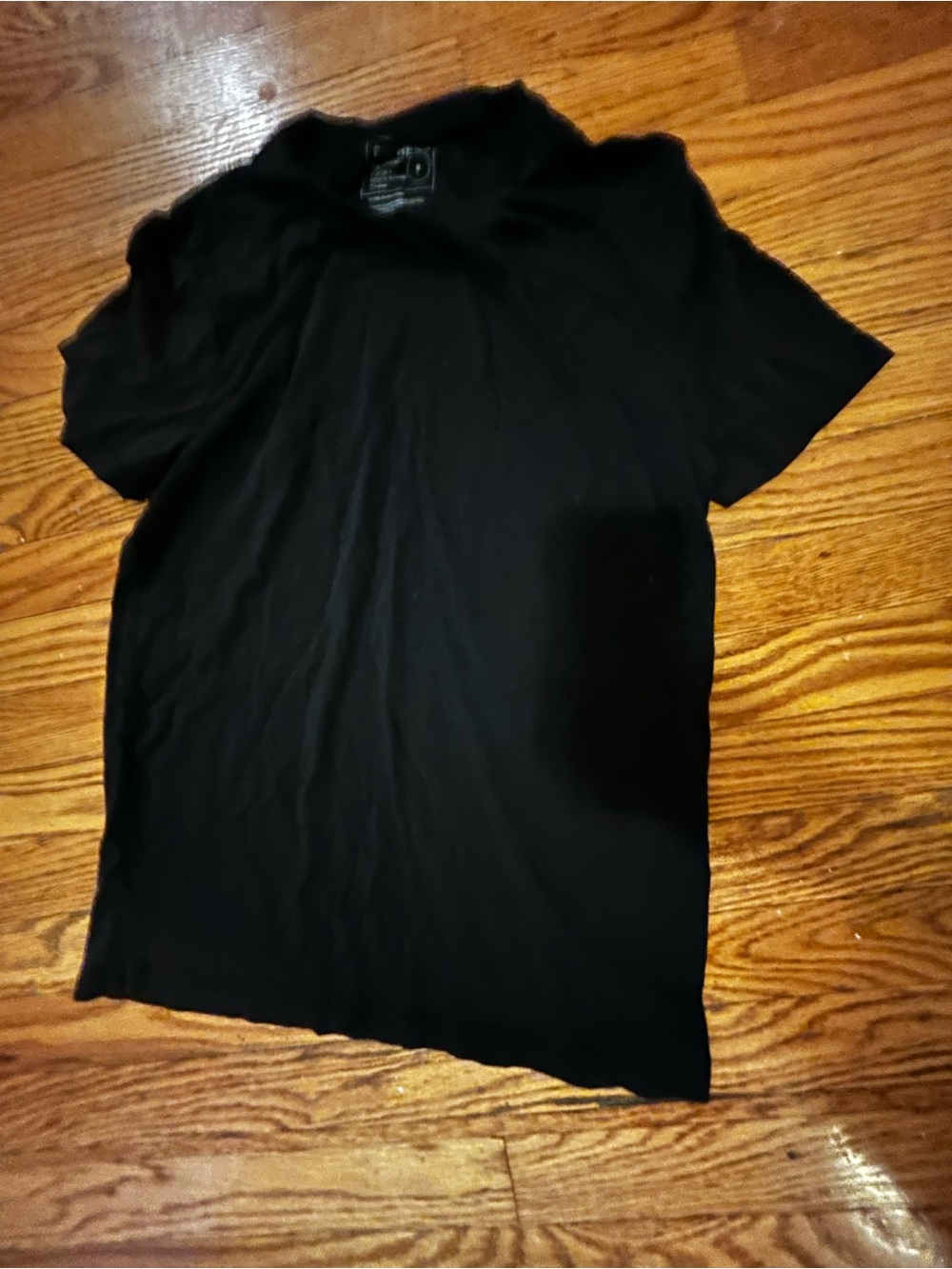 Men's Black Short Sleeve Crew Neck Tee